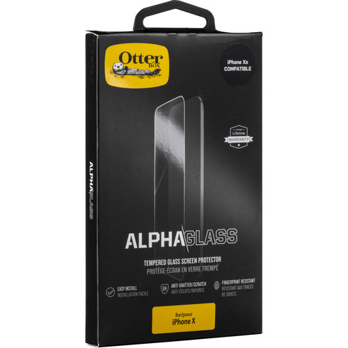 OtterBox Alpha Glass Screen Protector for Apple iPhone X / iPhone XS - Clear