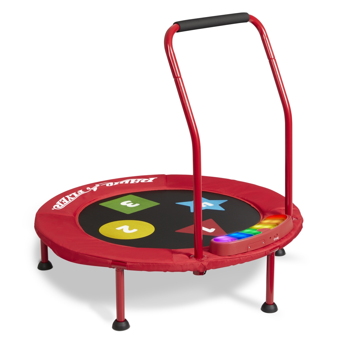 Radio Flyer 735Z Game Time Interactive Kids Trampoline with Lights & Sounds&#44; Brown Box