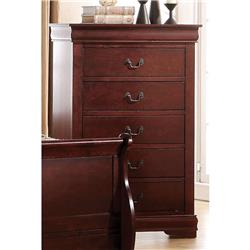 Acme United 23756 Louis Philippe Chest - Cherry - 47 x 31 x 15 in.