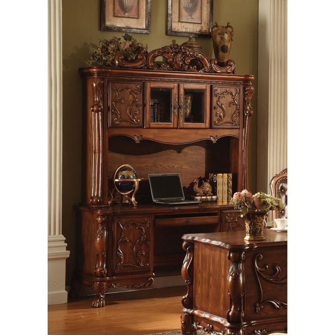Acme Furniture 12172 Dresden Ornate Bookcase in Brown Cherry Oak