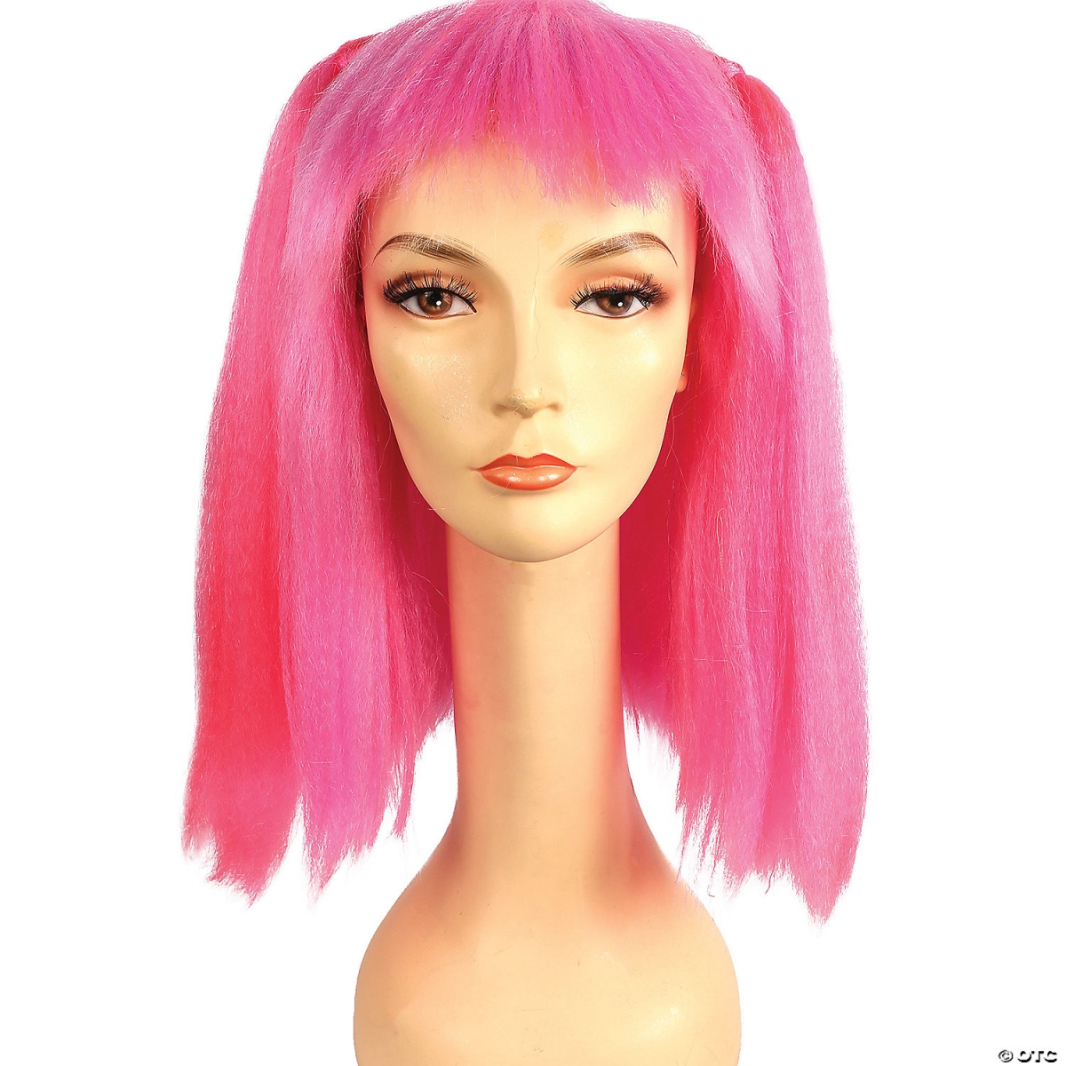 Morris Costumes Lacey Wigs LW85LTPRPK Lil Cim Wig&#44; Vivid Pink