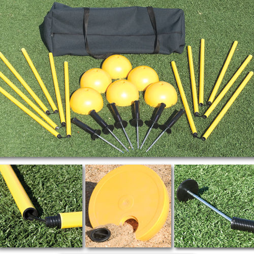 Sport Supply Group 1248555 Indoor Outdoor Agility Pole System