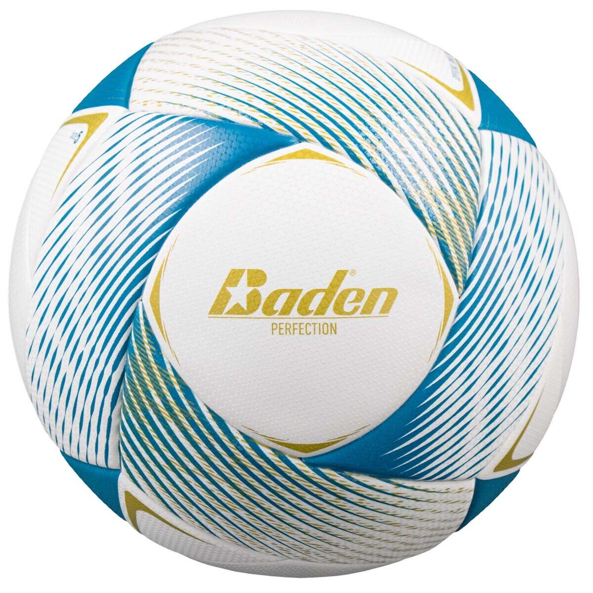 Baden 1460266 Perfection Thermo Soccer Ball - Blue&#44; Neon Yellow & White - Size 5