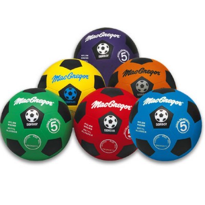 McGregor MacGregor MCSBR402 Rubber Soccerballs, Blue - Size 4