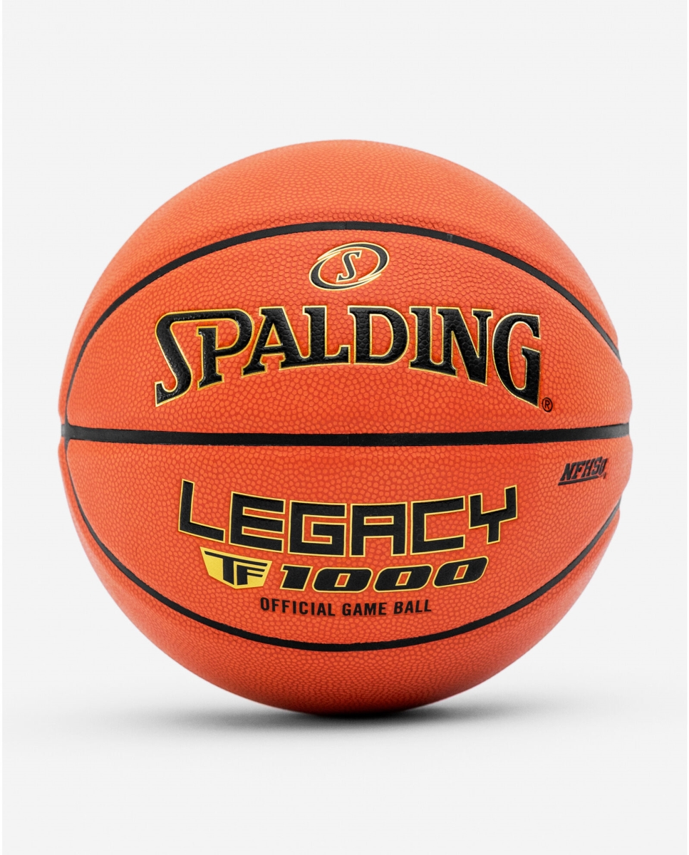 Spalding 1457054 29.5 in. Legacy NFHS Indoor Game Basketball, Orange