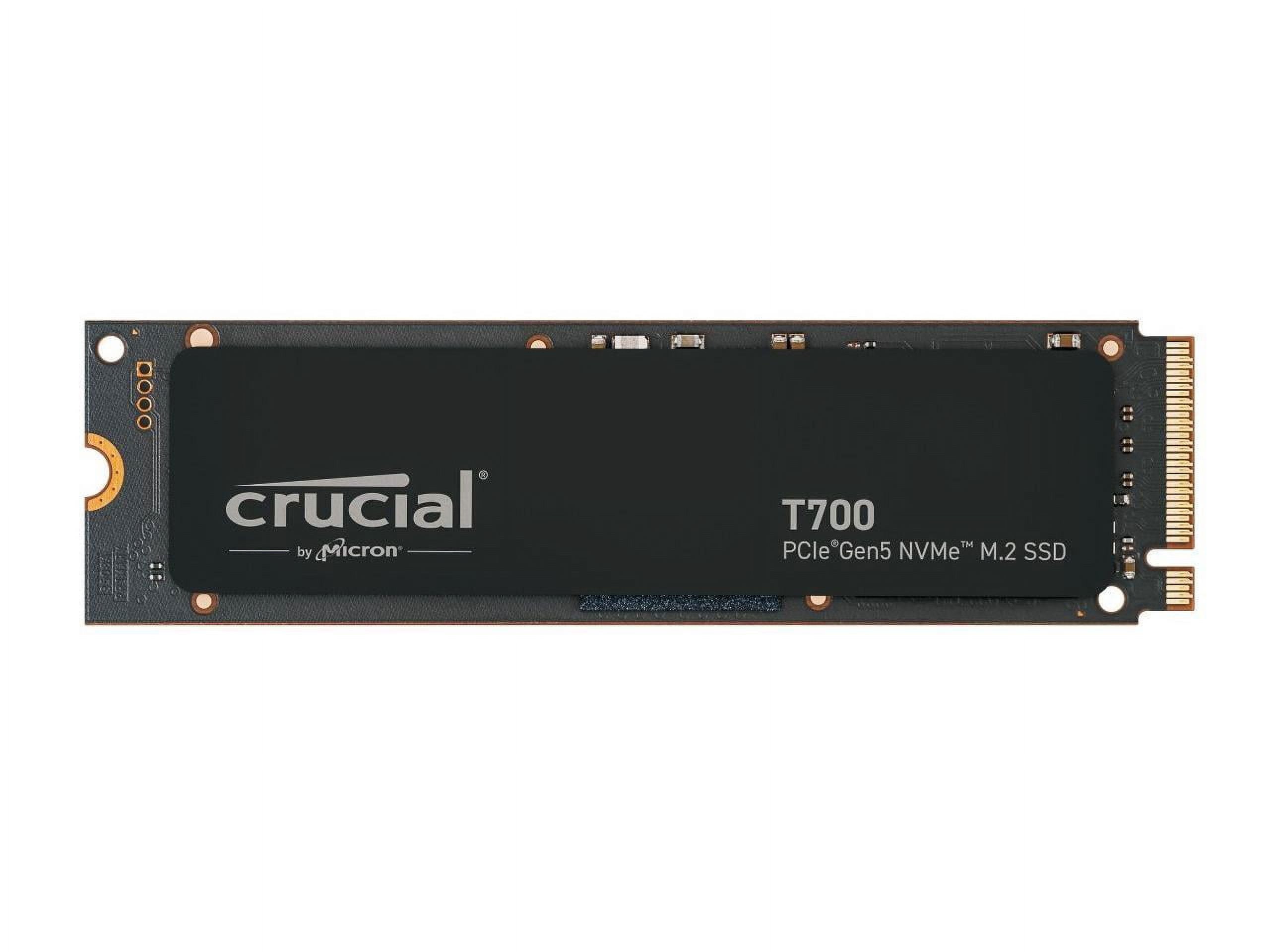 Micron CT4000T700SSD3 Crucial T700 4TB PCIe Gen5 NVMe M.2 Solid State Drive&#44; Black