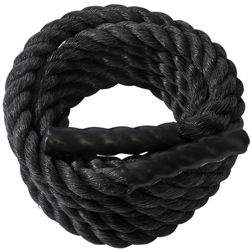 Ssn 1369621 1.5 in. 40 ft. Fitness Ropes, Black
