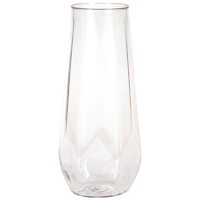 Creative Converting 347696 9 oz Plastic Fractal Stemless Champagne Tumbler&#44; Clear