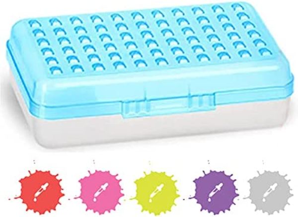 &#226;&#128;&#142;Enday No.0626 Assorted Color Dots Pencil Case, Blue - Pack of 24