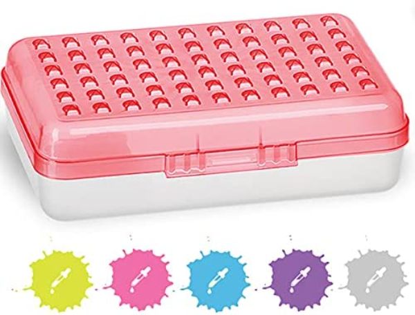 &#226;&#128;&#142;Enday No.0627 Assorted Color Dots Pencil Case, Red - Pack of 24