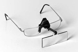 Edroy 912 Spring Clip Opticaid - Clip-On Flip-Up Magnifier - 1.5X  20&quot;L Focal