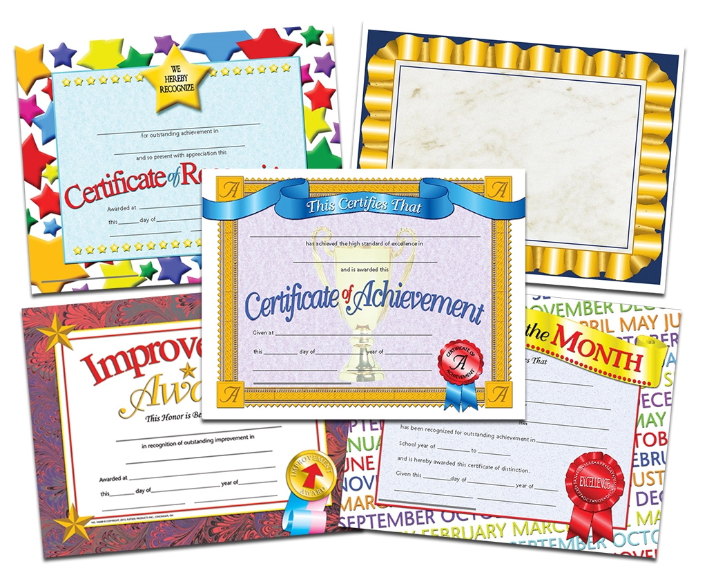 Flipside Products VASR5 Hayes Student Recognition Certificate Packs