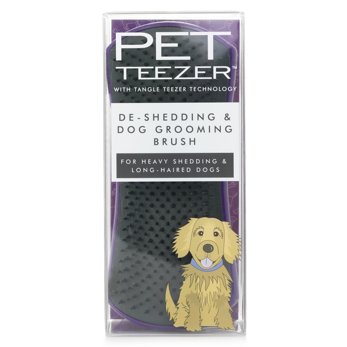 Tangle Teezer 312005 Pet Teezer DeShedding & Dog Grooming Brush for