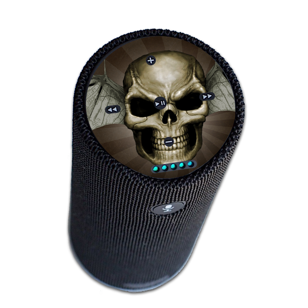 MightySkins AMETAP-Skeletor Skin Compatible with Amazon Echo Tap Wrap Cover Sticker - Skeletor