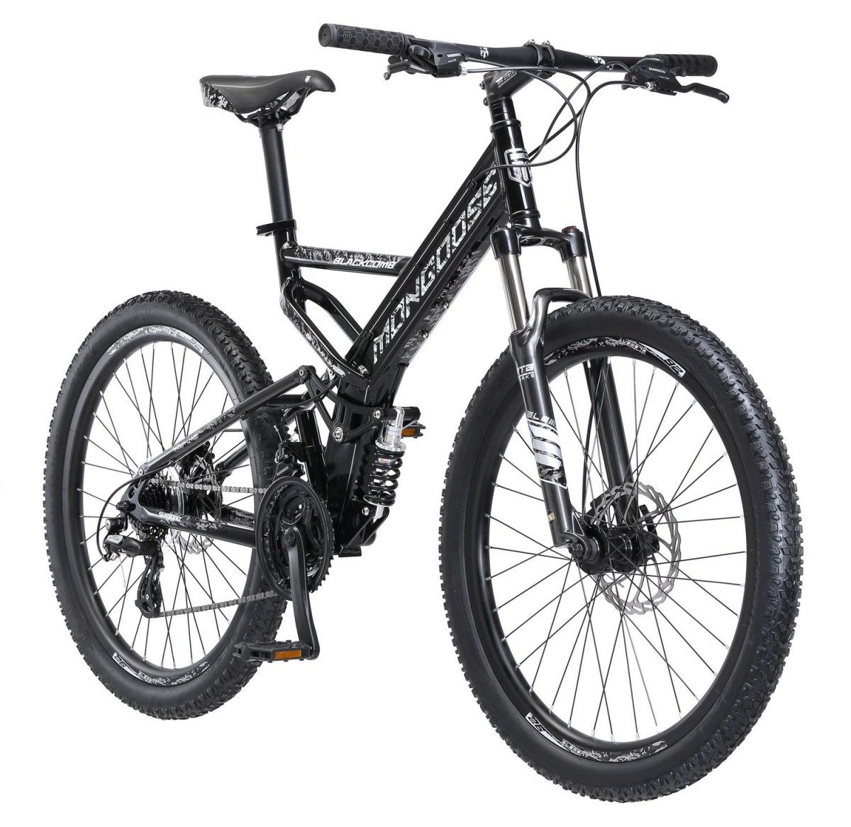 Mongoose R4146WMDS 26 in. Men Blackcomb Mountain Bike Black