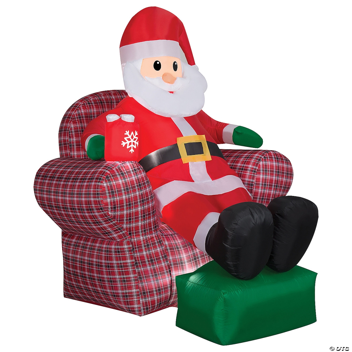 Gemmy Industries Gemmy SS882518G 72 in. Airblown Santa in Recliner Scene Inflatable Christmas Outdoor Yard Decor