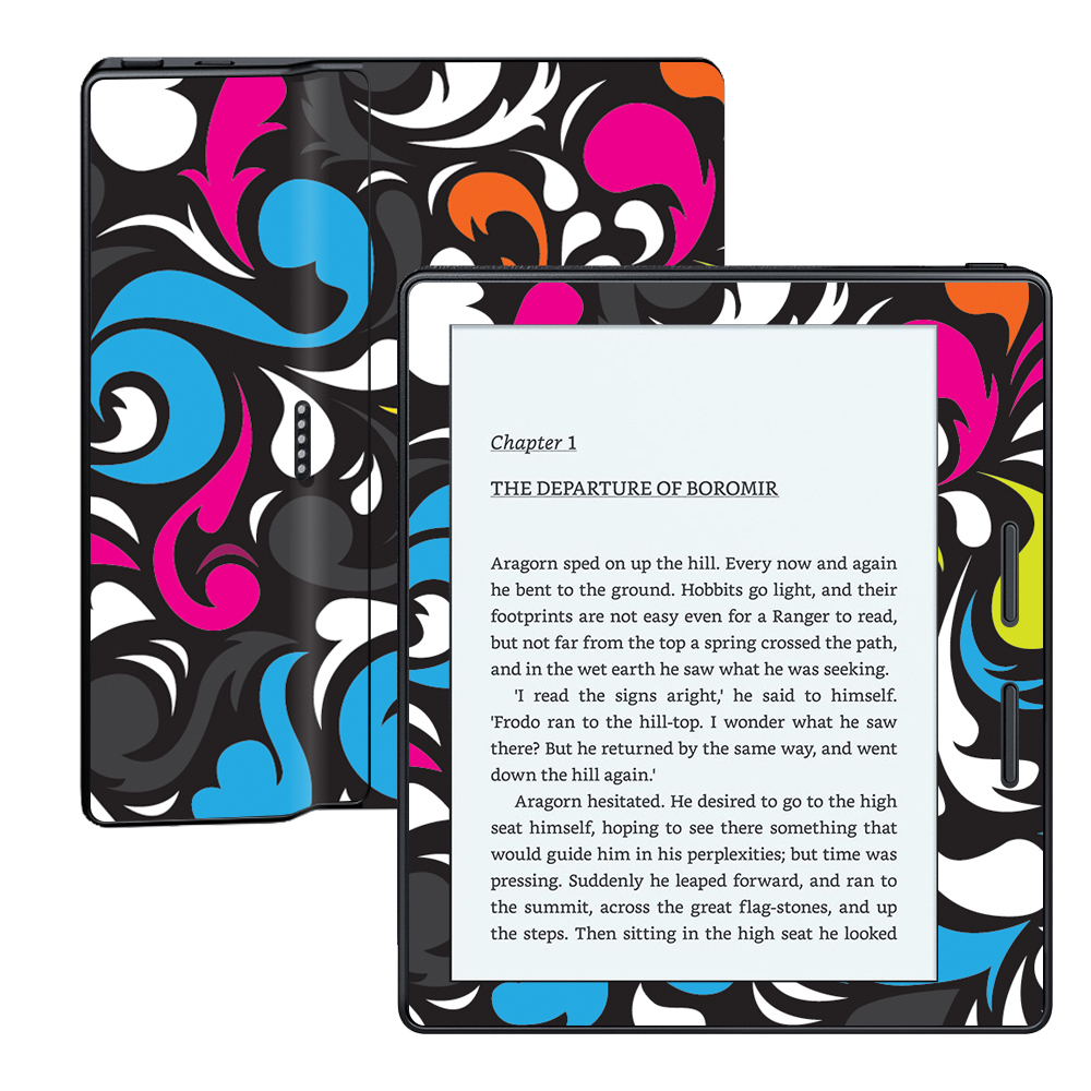MightySkins AMKOA-Swirly Skin Compatible with Amazon Kindle Oasis 6 in. 8th Generation Wrap Cover Sticker - Swirly
