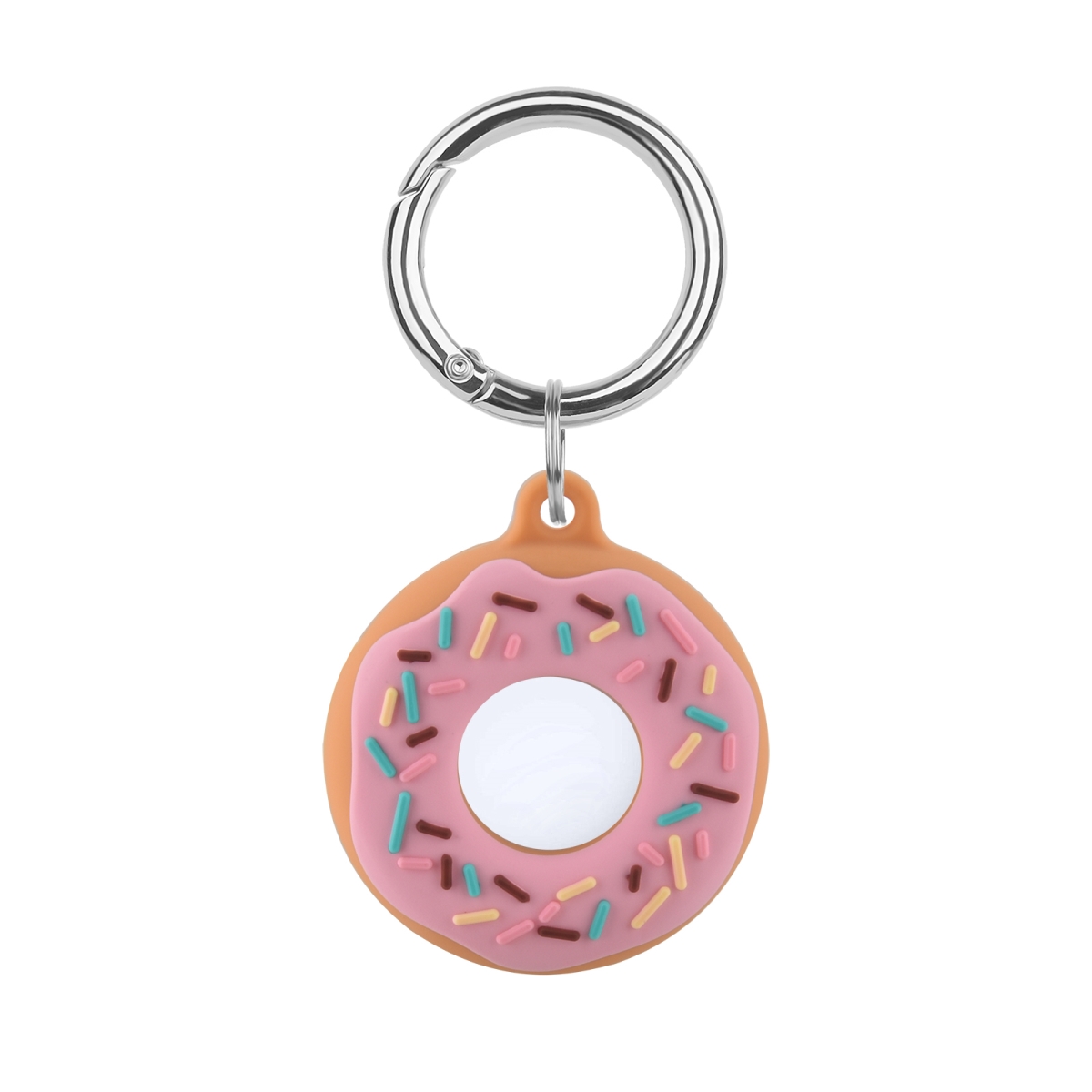 ODASH INC Odash VL-AT035-PNK 8 in. Silicone Case for Apple AirTag for Dog Collar - Luggage - Keys&#44; Pink Donut