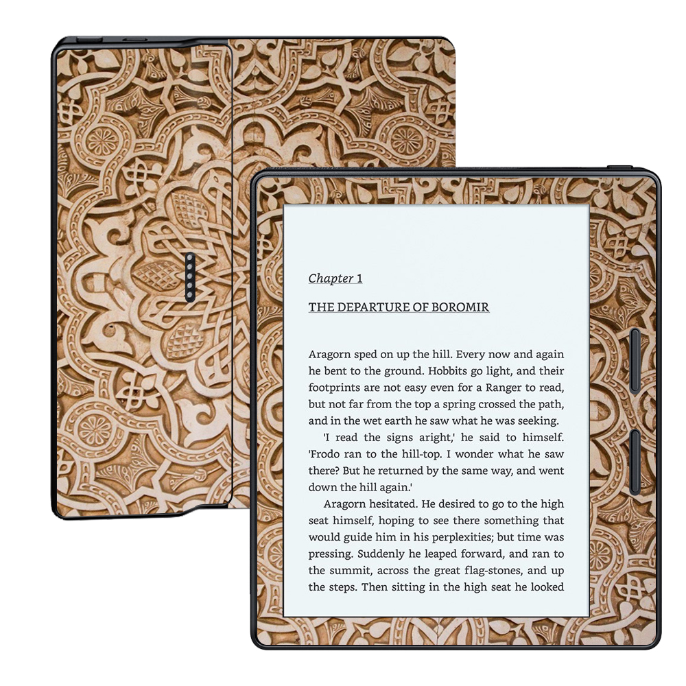 MightySkins AMKOA-Carved Skin Compatible with Amazon Kindle Oasis 6 in. 8th Generation Wrap Cover Sticker - Carved