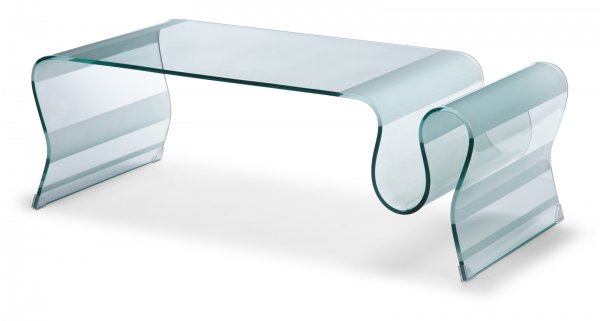 FurnOrama Discovery Coffee Table in Tempered Glass Body