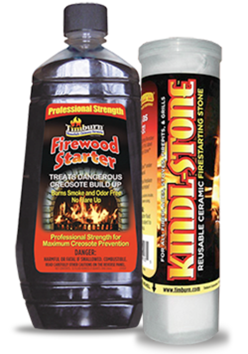 Timburn CP-1 Creosote Treatment Firestarter & Kindl-Stone for Woodburning Fireplaces & Stoves