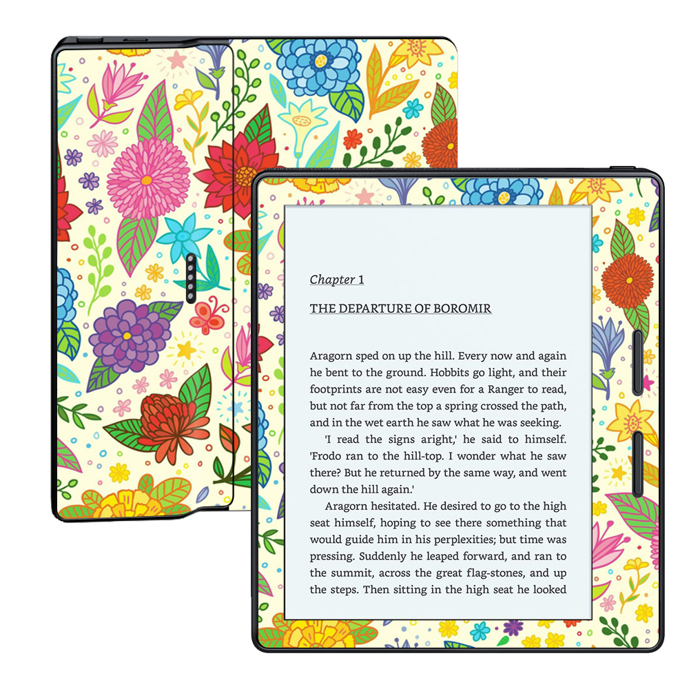 MightySkins AMKOA-Flower Garden Skin Compatible with Amazon Kindle Oasis 6 in. 8th Generation Wrap Cover Sticker - Flower Garden