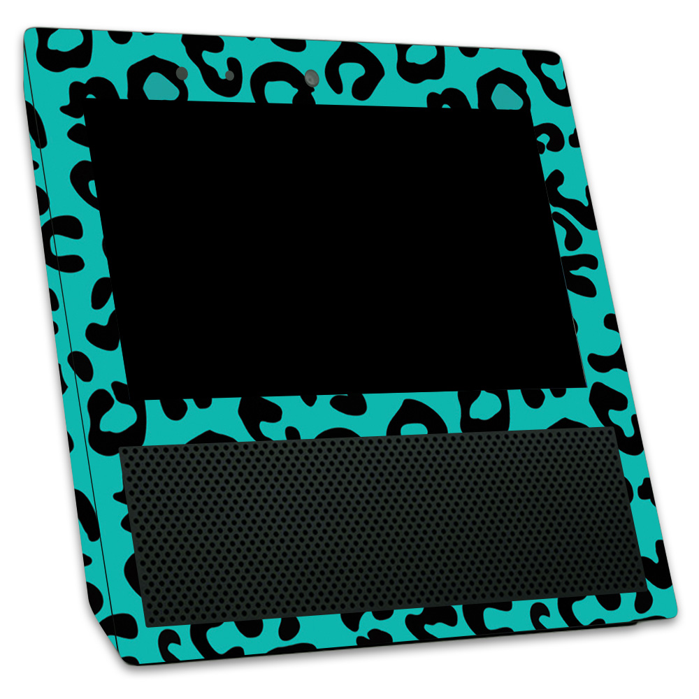 MightySkins AMECSH-Teal Leopard Skin for Amazon Echo Show - Teal Leopard