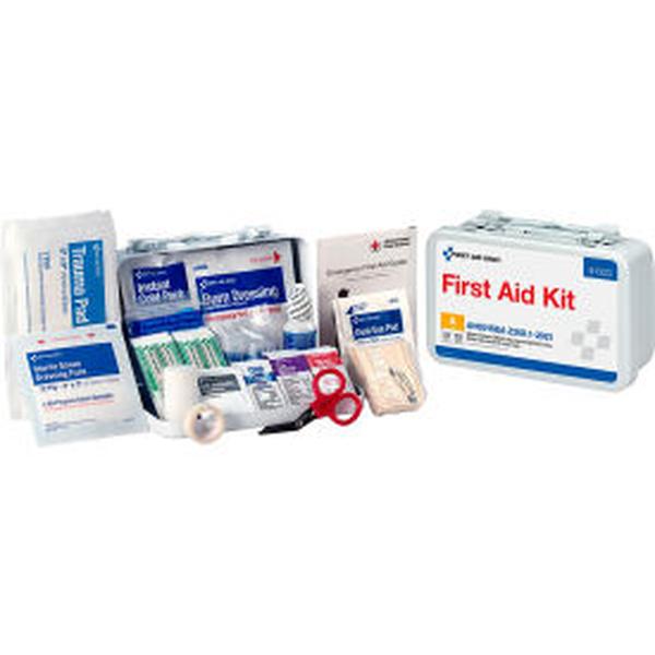 First Aid Only 579-91323 10 Person ANSI 2021 Class A Metal First Aid Kit&#44; White
