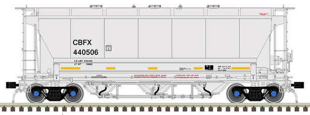 Atlas Track ATL20006844 HO Scale Trinity 3230 Cvd Hop Cit Group No.440522 Model Railroad