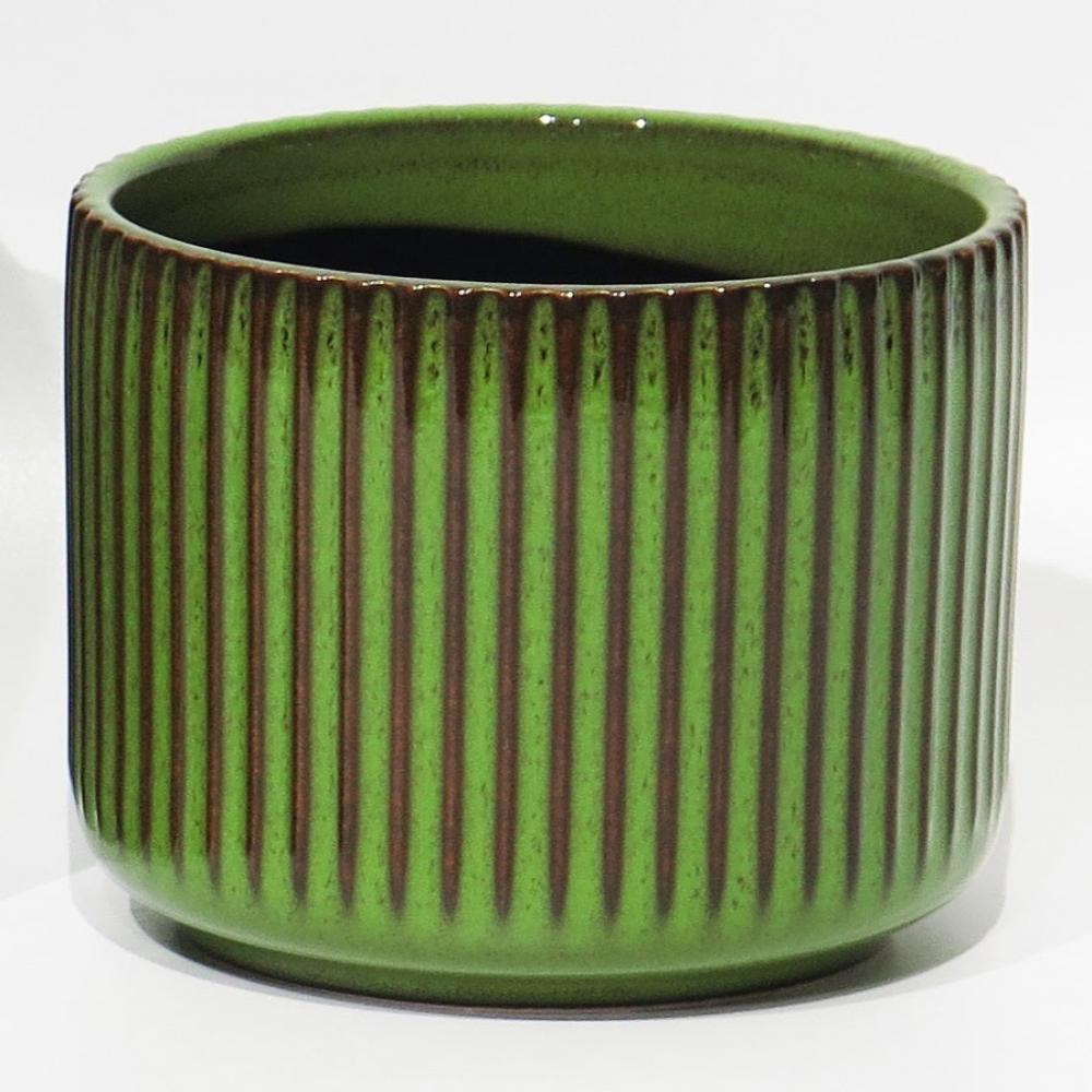 MDR Trading AI-CE00-134-Q04 Green Striped Planter - Set of 4