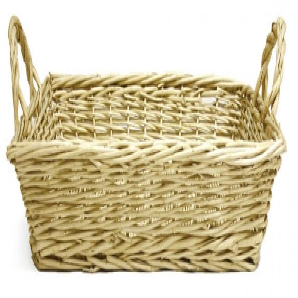 MDR Trading AI-5680-Q02 20 x 15 in. Handled Willow Basket&#44; Beige - Set of 2