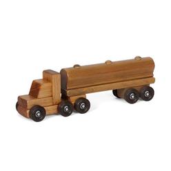 BURTS BEES PET Lapps Toys & Furniture 199 TTH Wooden Tank Truck Toy, Small - Harvest