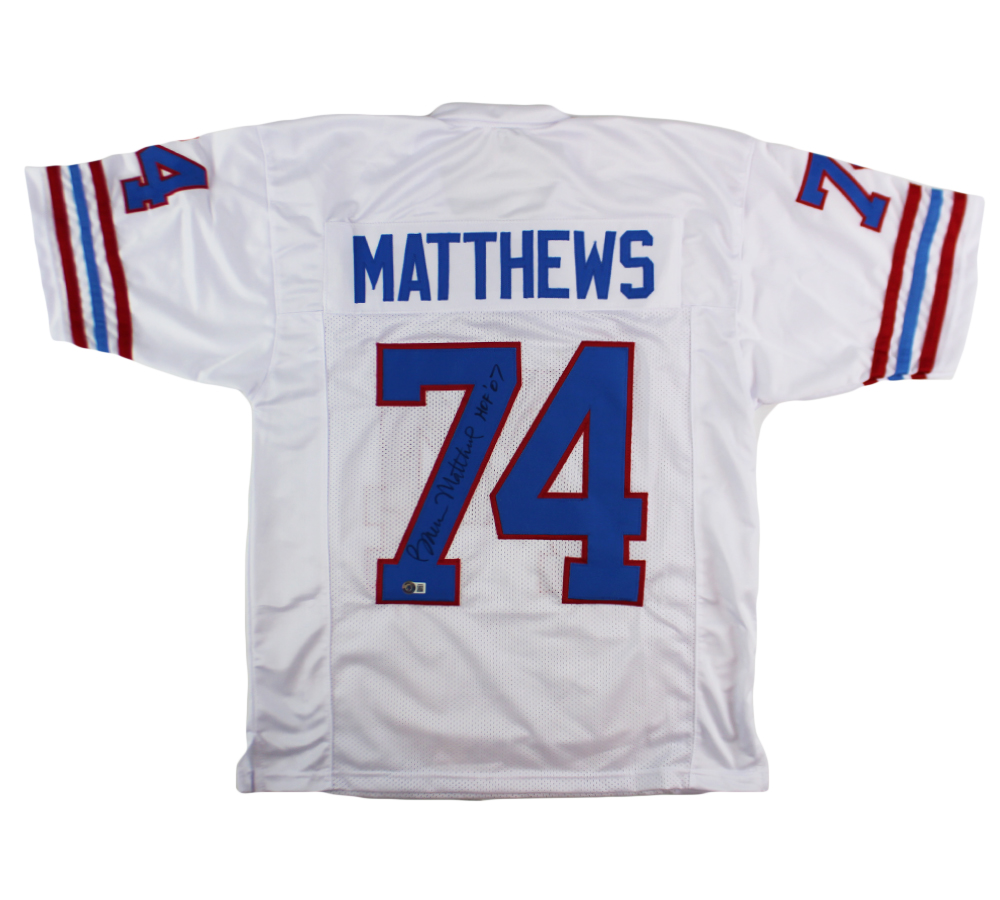 Bruce Matthews Houston Oilers Jersey – Classic Authentics