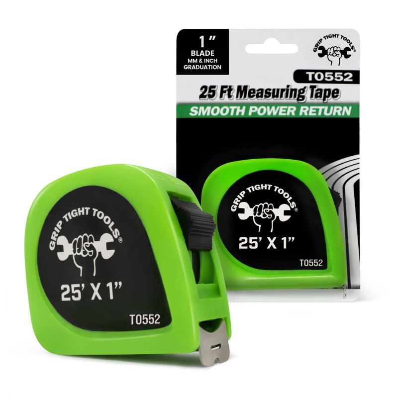 25 FT x 1 Tape Measure, Metric and SAE Power