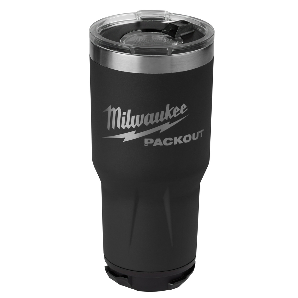 Milwaukee MWK48-22-8393B 30 oz Packout Tumbler&#44; Black