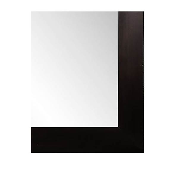 Rangaire - Jensen FM2436CC2BKF 24 x 36 in. Framed Mirror with 2 in. Flat&#44; Black