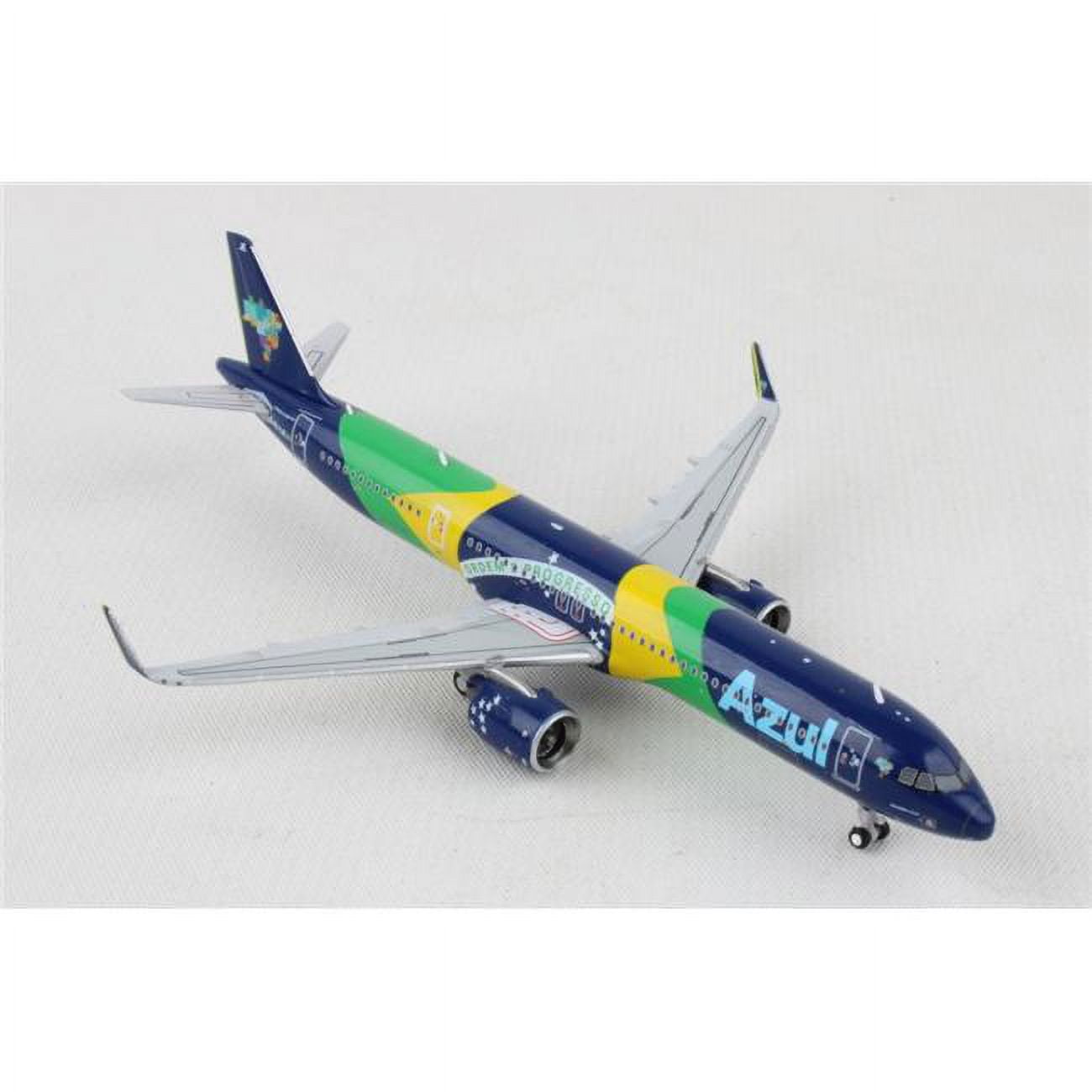 CHUM BITES Gemini Jets GJ2073 1-400 Scale Azul A321Neo Reg No.PR-YJE Brazil Flag Livery Model Airplane