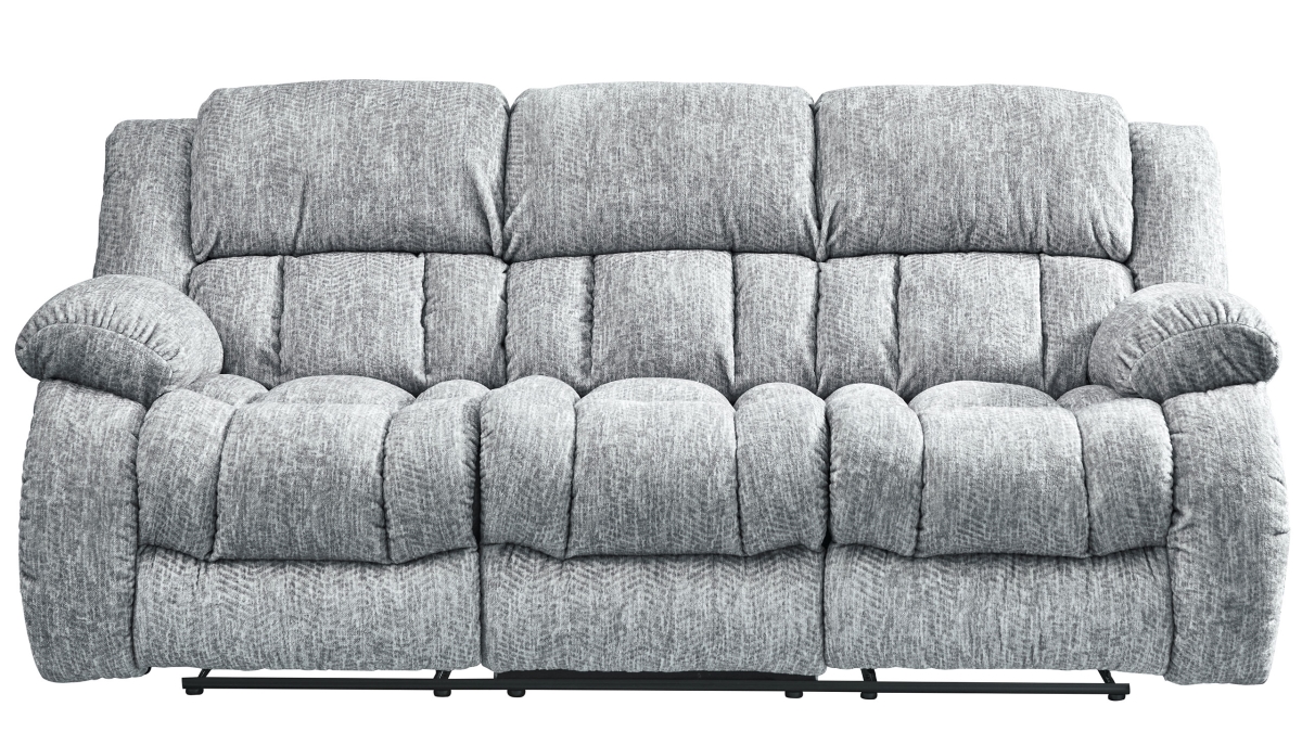 Global Furniture USA U250-GREY-RS-CRLS-GR Light Gray Reclining Sofa & Console Reclining Loveseat Glider Recliner