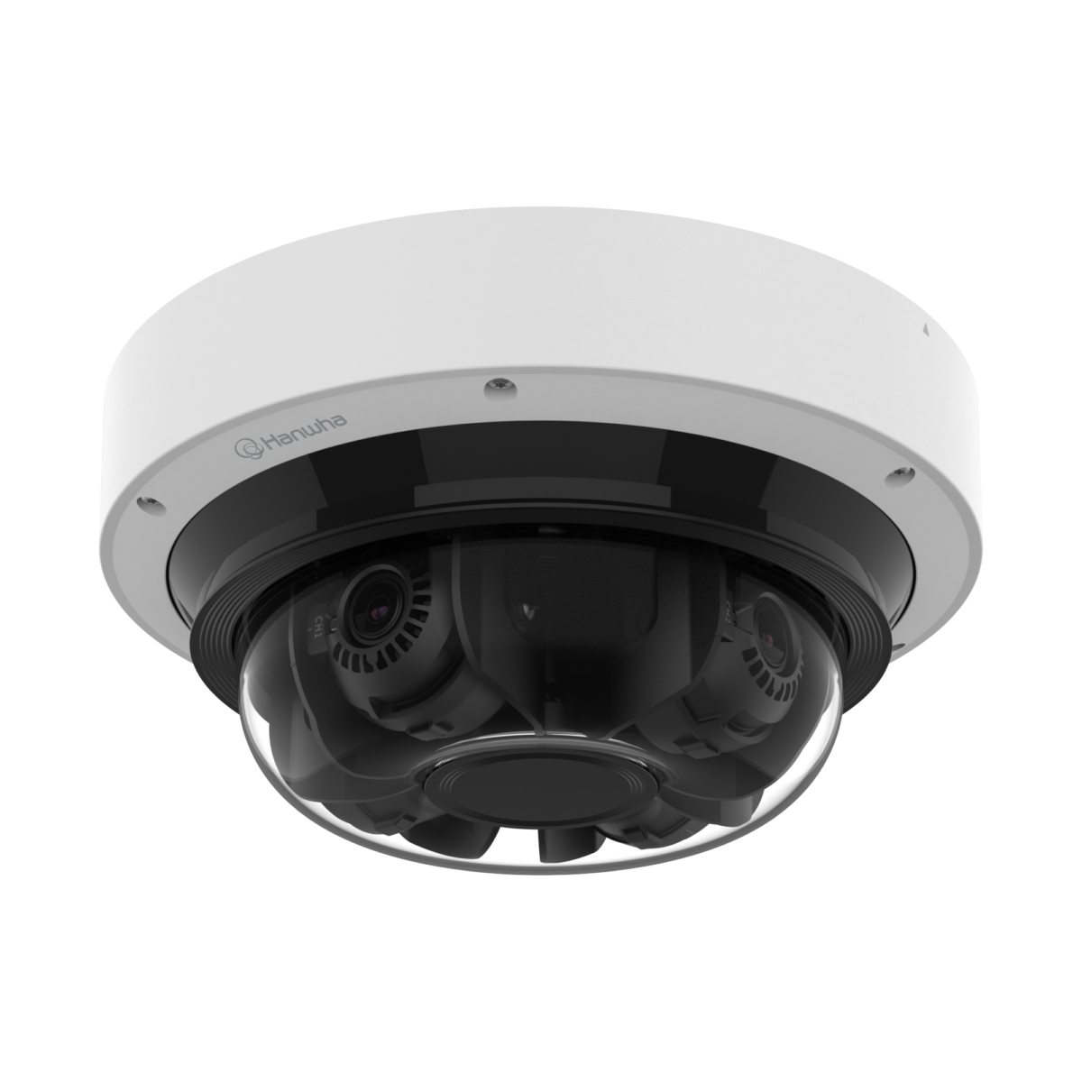 Hanwha PNM-C16083RVQ 4CH x 4MP 30FPS Wisenet P Series Network Vandal Outdoor Multi-Directional Camera