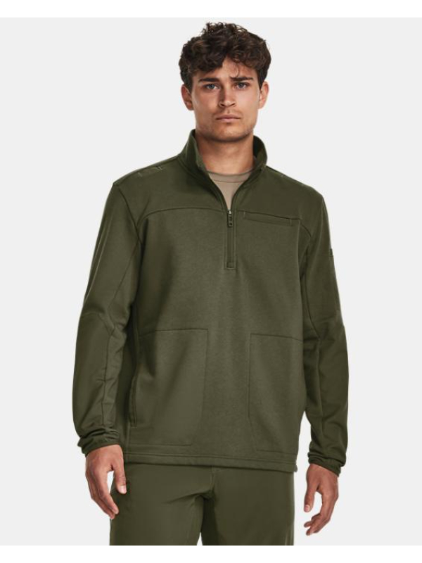 Inner Armour Under Armour 13792033902X Men Rival Fleece Tactical Job Shirt&#44; Marine OD Green - 2XL