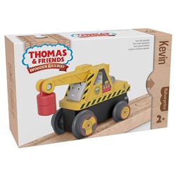 Fisher-Price MTTHBJ91 Thomas & Friends Wood Kevin The Crane Toy - 3 Piece