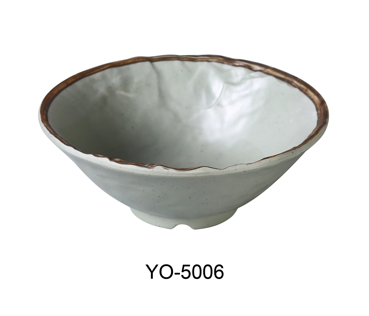 Yanco YO-5006 5.5 x 2 in. Yoto Melamine Ramen Bowl&#44; Matte - 11 oz - Pack of 48