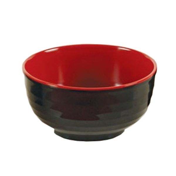 Yanco CR-5006 16 oz Two-Tone Bowl&#44; Black & Red - 2.75 x 6 in. - Pack of 48