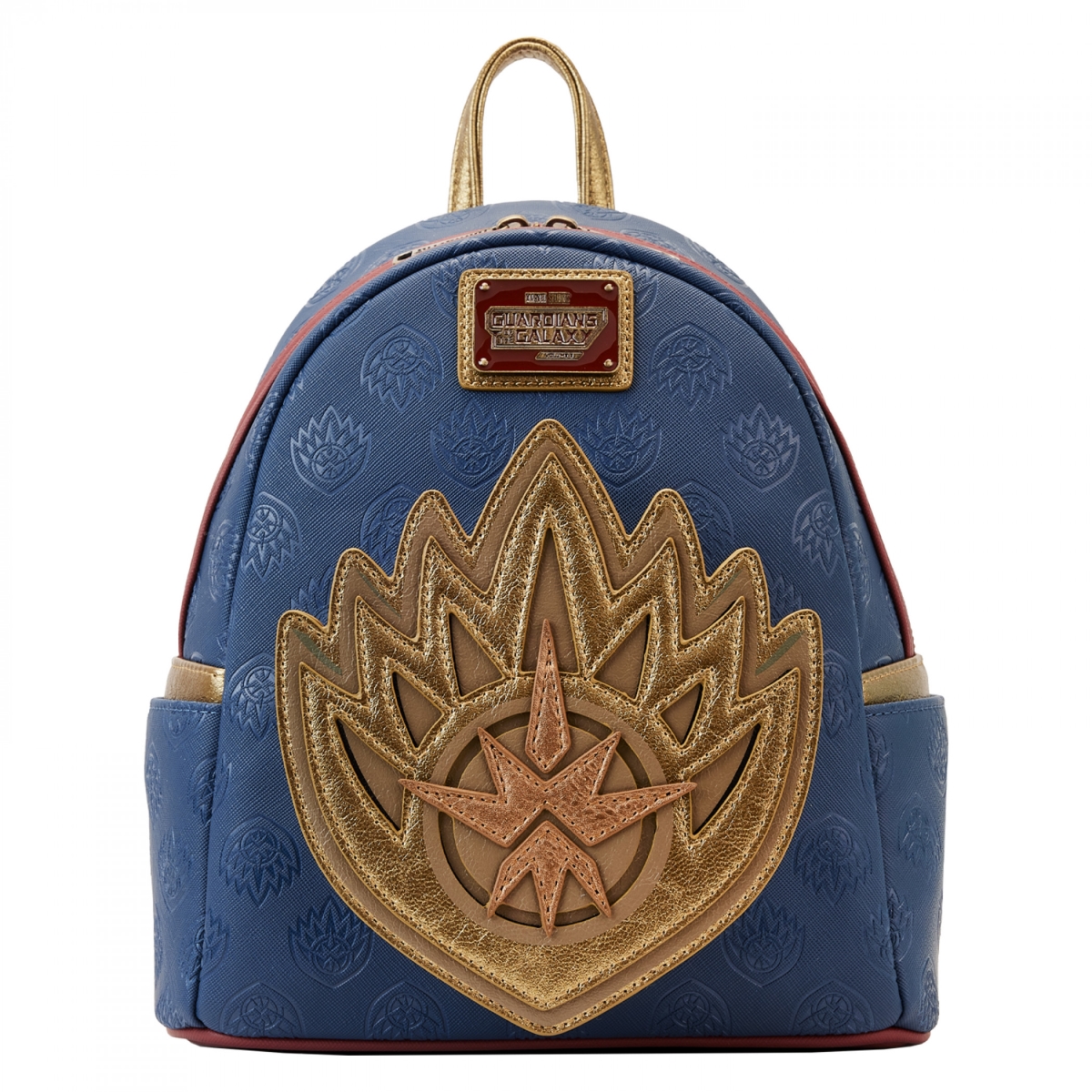Disney 858349 Guardians of The Galaxy Ravager Badge Mini Backpack by Loungefly&#44; Black & Gold