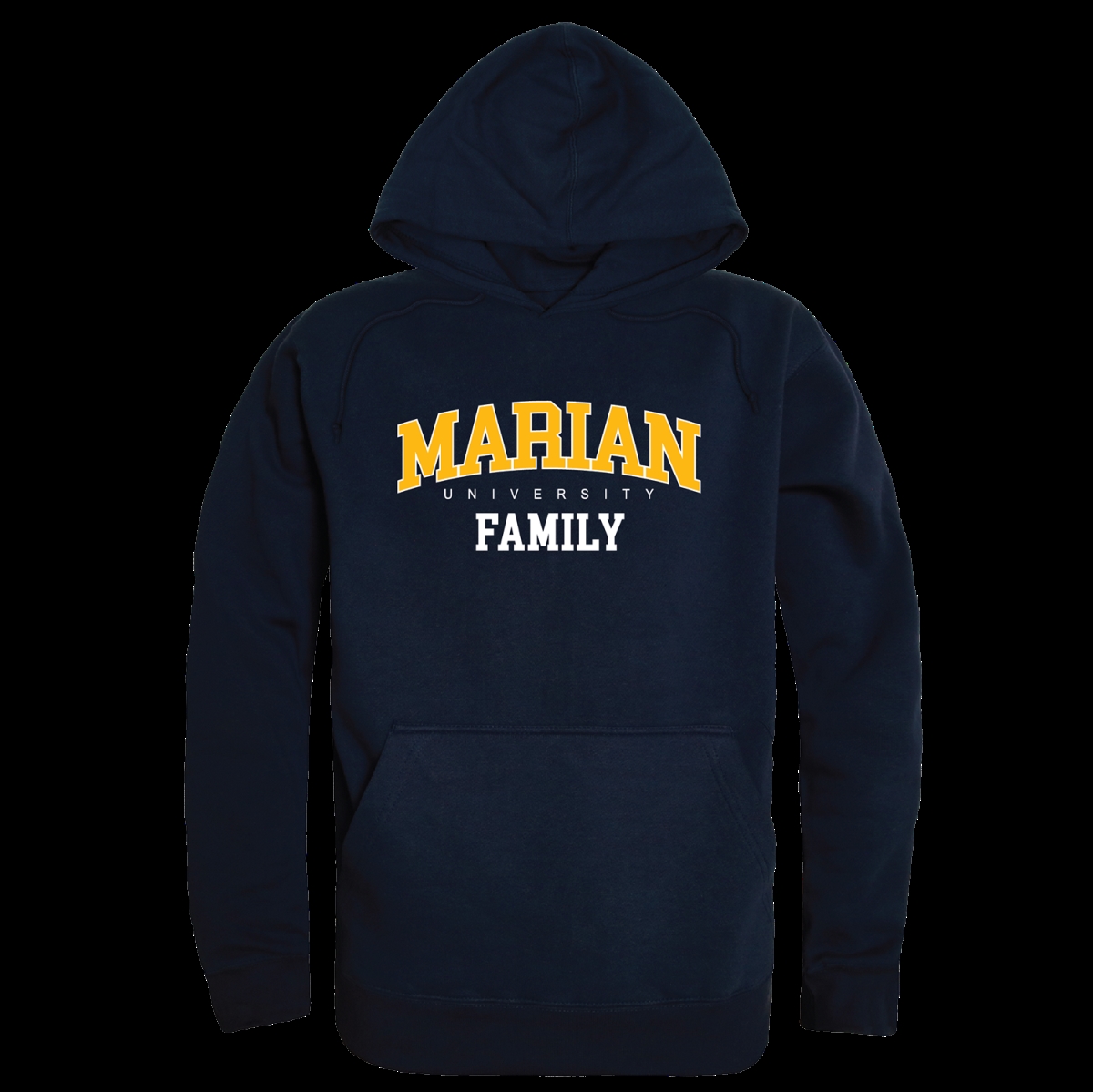 W Republic 573-536-NVY-04 Marian University Knights Family Hoodie&#44; Navy - Extra Large