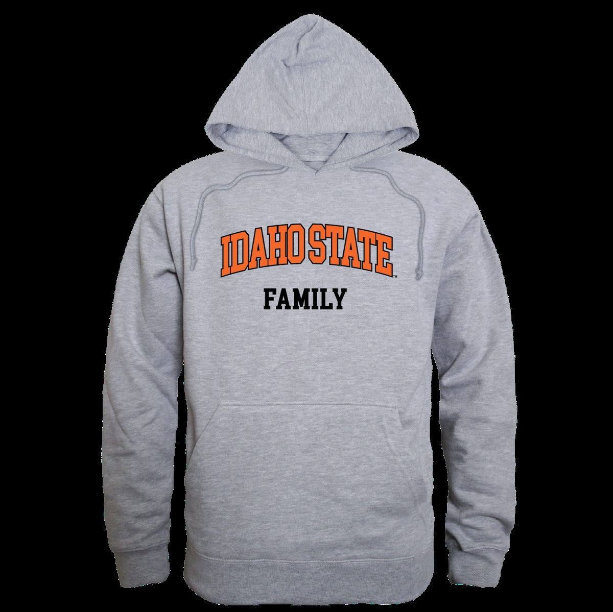 W Republic 573-222-HGY-03 Idaho State University Bengals Family Hoodie&#44; Heather Grey - Large
