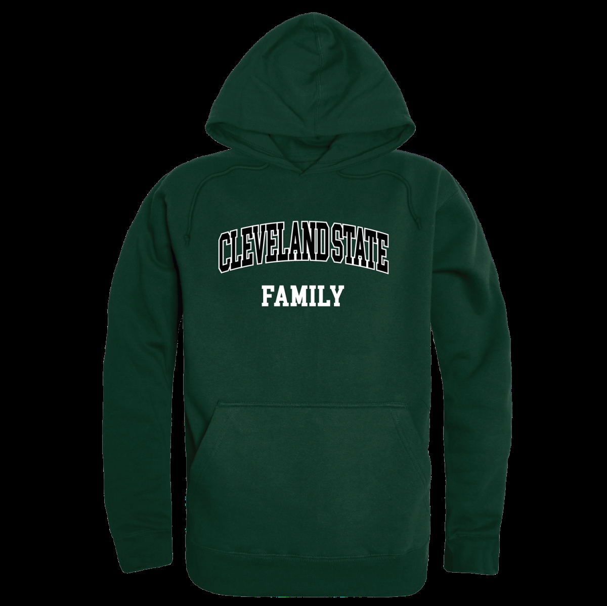 W Republic 573-282-FOR-05 Cleveland State University Vikings Family Hoodie&#44; Forest Green - 2XL