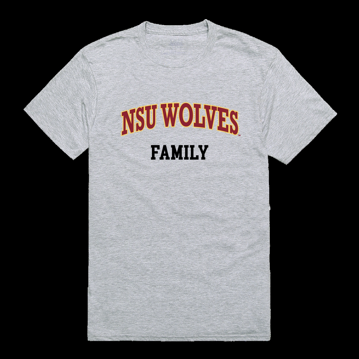 W Republic 571-355-HGY-05 Northern State University Wolves Family T-Shirt&#44; Heather Grey - 2XL