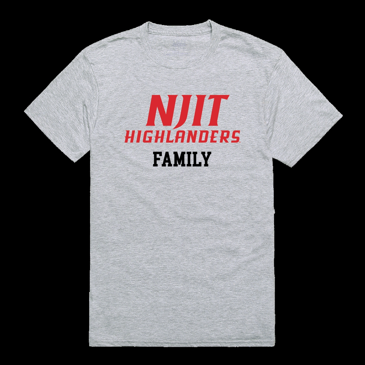 W Republic 571-555-HGY-04   Jersey Institute of Technology Highlanders Family T-Shirt&#44; Heather Grey - Extra Large