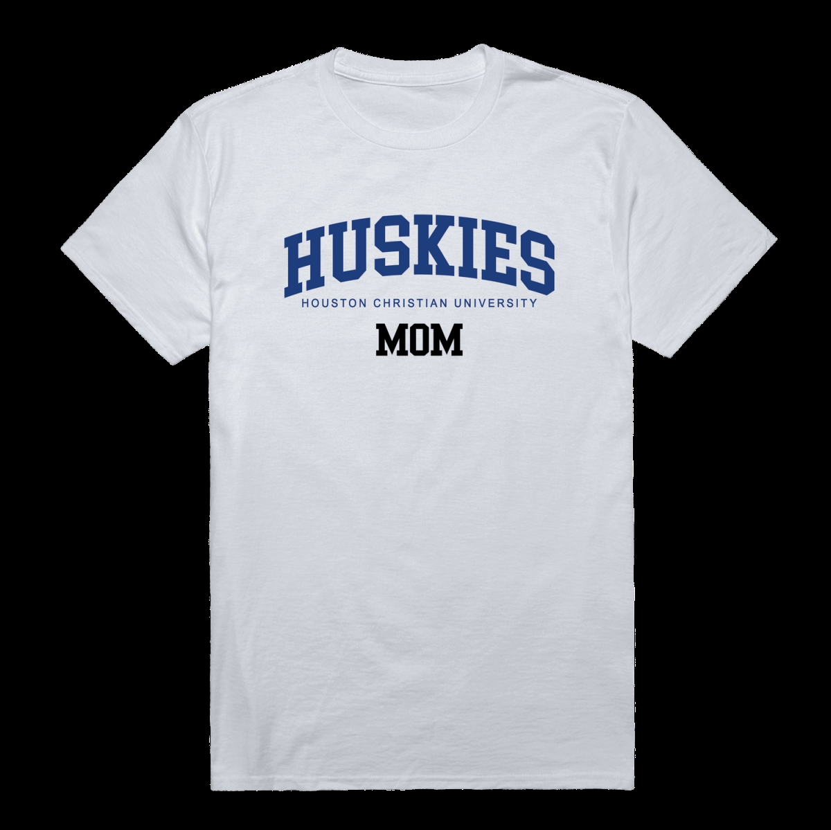 W Republic 549-524-WT2-01 Houston Christian University Huskies College Mom T-Shirt&#44; White - Small